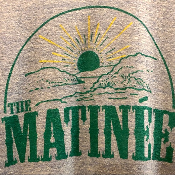 The Matinee Band T-ShirtAmerican Apparel Heather Green/ Sz MEd - Picture 2 of 4